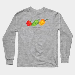 Habanero Peppers Dark Long Sleeve T-Shirt